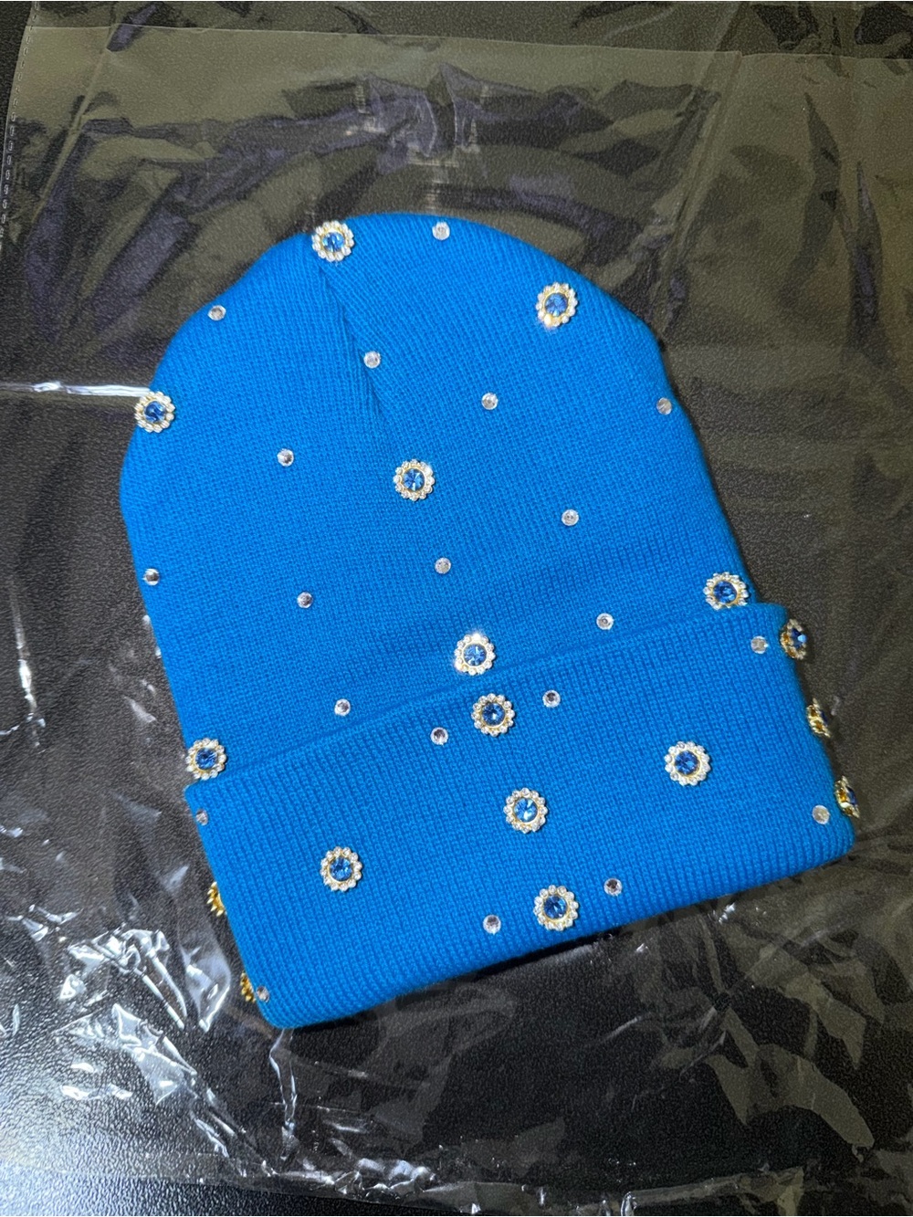 “Sapphire Bloom” Beanie